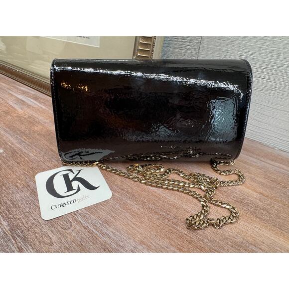 Christian Louboutin Paloma WOC Loubiinthesky Black Gold Studs NWT - Picture 4 of 5